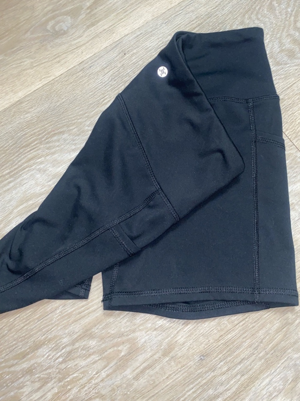 RBX Black Performance Leggings with White Logo